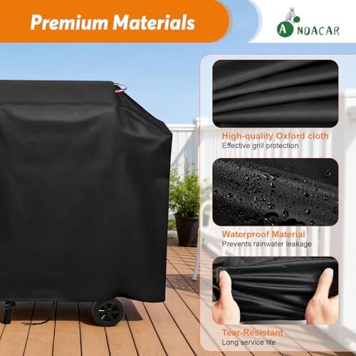 Charcoal Grills Cover 34" for Large Charcoal Grills with Side Shelf - Image 4
