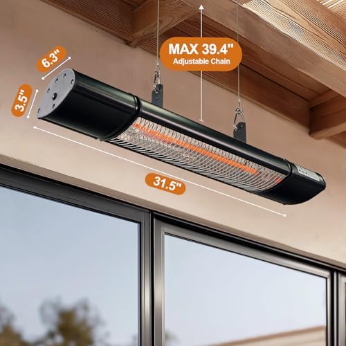 Electric Outdoor Heater, Infrared Patio Heater for Outdoor/Indoor Use - Image 3
