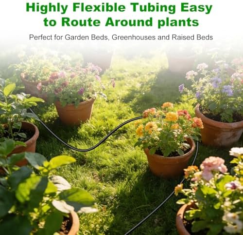 1/4 Inch Blank Drip Irrigation Tubing, 60FT Distribution Hose for Garden, Greenhouse & Raised Beds, Flexible UV-Resistant Watering Line for Drip Irrigation Systems - Image 3