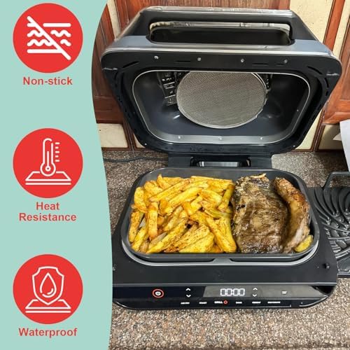 FG551 Parts Griddle Plate & Roast Rack Replacement for Ninja Foodi XL Grill - Image 5