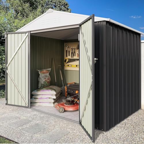 Greesum 6x4FT Outdoor Storage Shed, Gray by BuynowfromGreesum