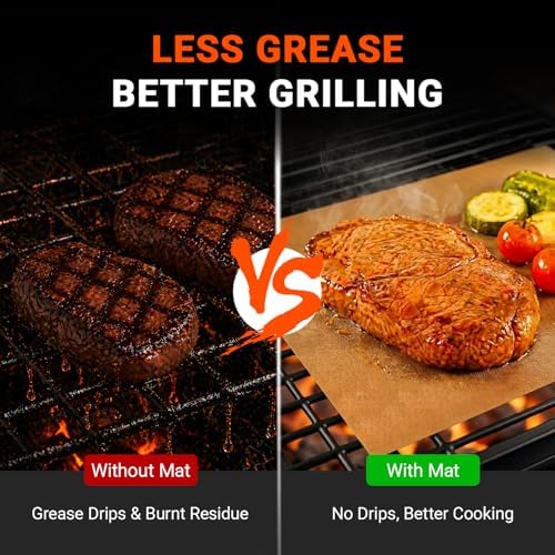 Grill Mats Roll with Cutter, Grill Mats for Outdoor Grill 15.75 x 100 Inch - Image 3