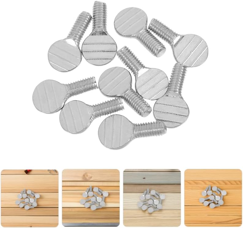 Toddmomy Thumb Screws for Air Fryer Rotisserie Forks 0.78X0.39 Inch Stainless Steel Oven Grill Replacement Screws 12 Pcs Rotating Fork Screws for Universal Rotisserie Accessories - Image 6