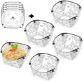 MIUPOO Collapsible Bowl Set,Portable Mess Kit,Food Grade Material Free Folding Bowl for Lunch Family Picnic,7×5.5×3.5 Inches,4 Pieces. by WelcometoMIUPOO