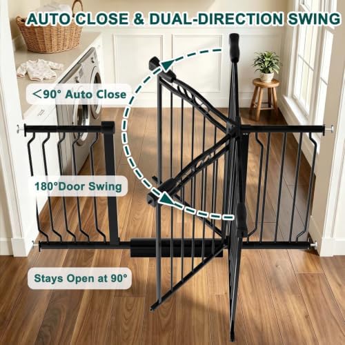 Fairy Baby 29.5"-33.5" Wide Baby Gate for Doorway Dog Gate Pressure Mounted - Image 5