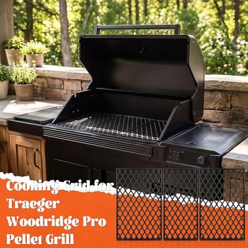 Grill Grate for Traeger Woodridge Pro Cast Iron Cooking Grid Woodridge Elite Replacement Parts Wood Pellet Smoker KIT0976 - Image 2