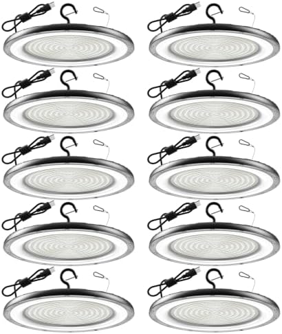 AIKVSXER 10Pack UFO LED High Bay Lights, 400W Shop Lights, 60000LM, 6000K by AIKVSXER