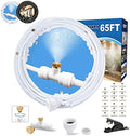 Mister System for Outside Patio, White Misting Kit for Backyard, 65Ft|20M. by POCKETPANDA