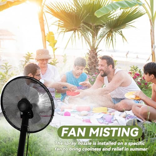 Zhengmy 100 Pcs Brass Misting Nozzles 0.3mm for Cooling System, Silver - Image 3