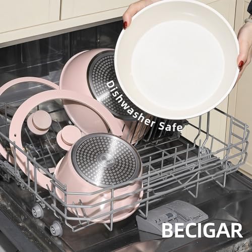BECIGAR 23pcs Ceramic Pots and Pans Set - Image 4