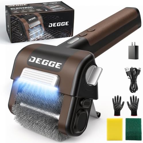 DEGGE Electric Grill Brush, Cordless BBQ Grill Cleaner with 4500mAh by DEGGE
