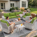 Outdoor Patio Furniture Set PE Wicker Rattan Outdoor Sectional Sofa by MuphyersPatioFurniture
