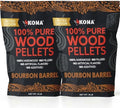 Kona Bourbon Barrel Blend Smoker Pellets, Intended for Ninja Woodfire Outdoor Grill, 16 lb Resealable Bag by Kona