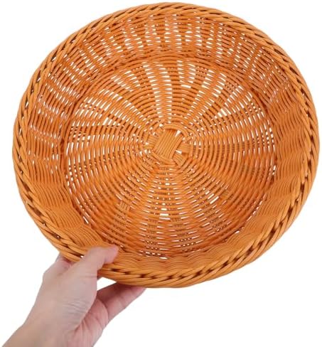 Wicker Bread Basket Brown 30cm for Kitchen Serving - Image 3