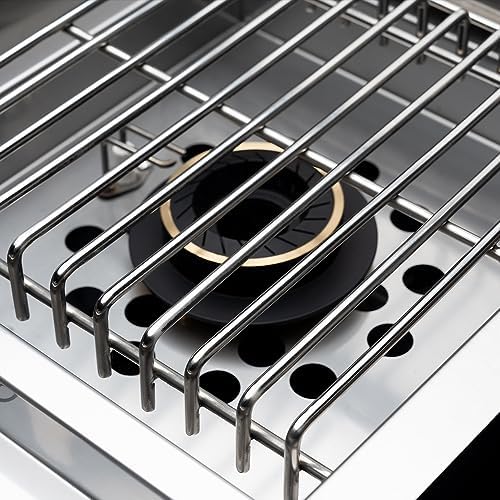 Spire Stainless Steel Built-in Side Burner with Lid, 12000BTUs, Outdoor Propane Grill & Cooking, Convertible to Natural Gas, Perfect for Custom Kitchen Islands, 760-0023B - Image 7