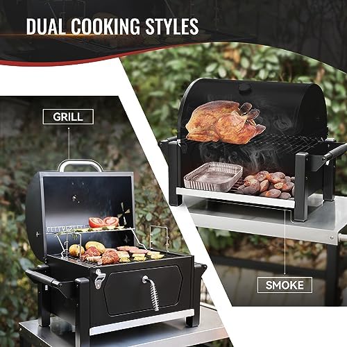 Royal Gourmet CD1519 Portable Charcoal Grill with Warming Rack, 303 Sq. In. - Image 4