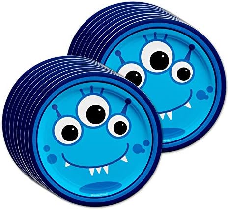 Mighty Monster Birthday Party Supplies Set Plates Napkins Cups Tableware Kit for 16 - Image 2