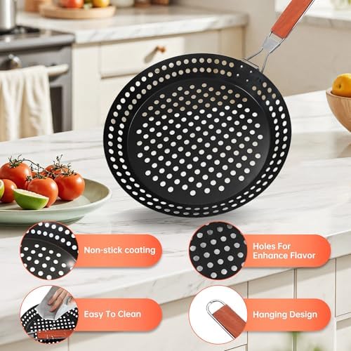 12" Grill Pan for Indoor Cooking - Image 2