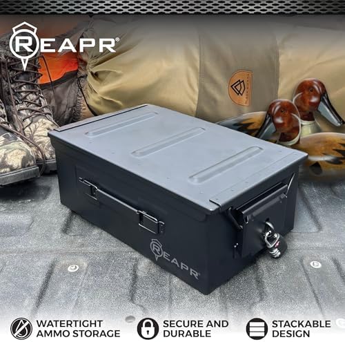 Reapr Steel Ammo Can, Heavy Duty Locking Metal Storage Box, Airtight - Image 2