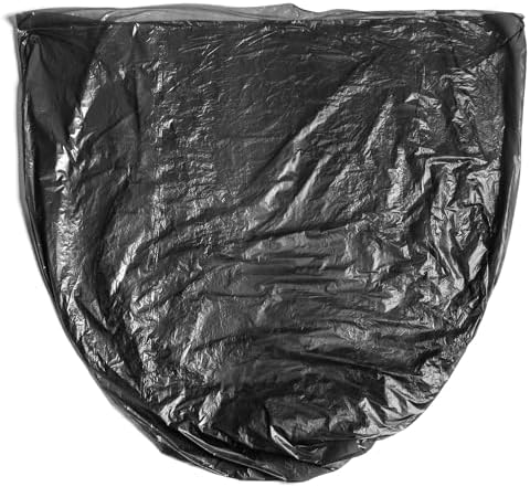 Aluf Plastics 10 Gallon 6 Micron (eq) Black Trash Bags 24" x 24" 4000 Count - Image 3