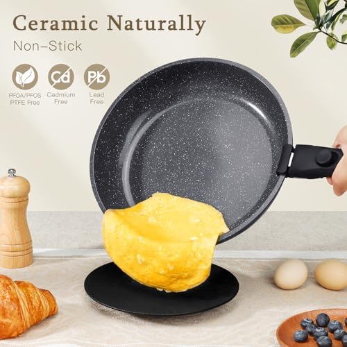 GiPP 21PCS Pots and Pans Set Nonstick Cookware Set with Detachable Handle - Image 3