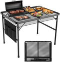WildFinder Folding Grill Table, 3x2 FT Height Adjustable Camping Table by WildFinder