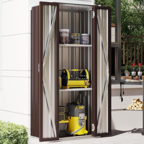 AECOJOY Outdoor Storage Cabinet Waterproof, 70" Vertical Tall with Base - Image 5