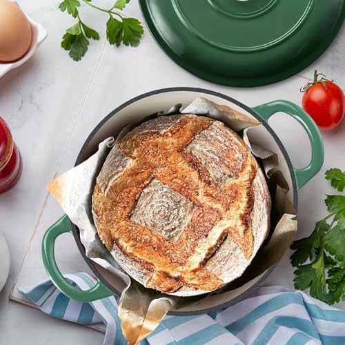 TeamFar Enameled Cast Iron Dutch Oven - 3QT Small Dutch Oven Pot with Lid - Image 6