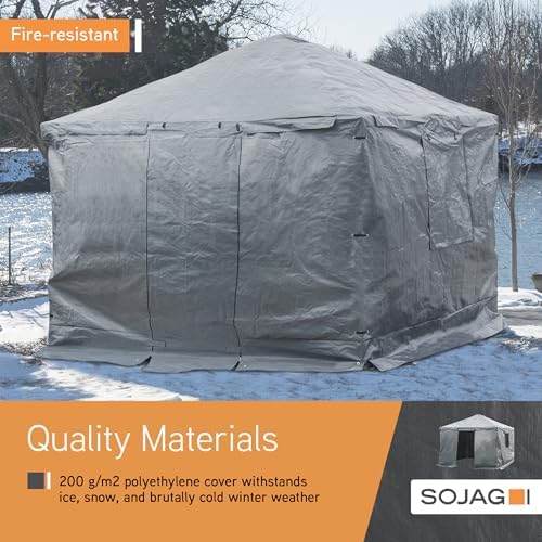 SOJAG Winter Accessories for Gazebos, 12 x 12 ft Gazebo Cover Plus, Gray - Image 3