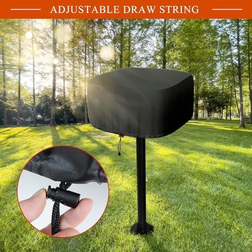 Heavy Duty 600D Park Style Grill Cover, Waterproof Outdoor BBQ Cover for Rectangular Table Top Grills, Upgraded Rip-Proof Oxford Fabric with Seam Tape (Fits up to 24.4"x23.6"x19.7") - Image 4