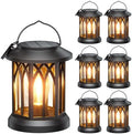 Solar Lantern Outdoor Lights with Metal Hooks, Upgraded Solar Lanterns by TuyLuxeHome