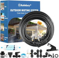 Kalolary 100FT Misters for Outside Patio with 30 Brass Mist Nozzles by Kalolary