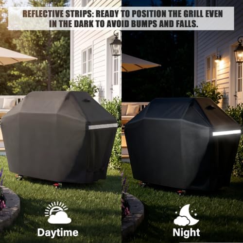 QuliMetal 60 Inch Heavy Duty Waterproof Grill Cover for Outdoor - Image 6