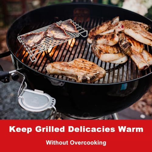 DELSbbq Universal Adjustable Grill Warming Rack for BBQ Grills - Image 5