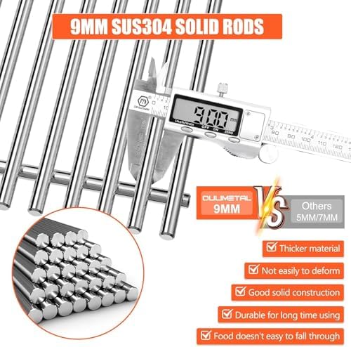 QuliMetal SUS304 9MM Grill Grates for Weber Genesis II E-410/E-415/E-435 - Image 3
