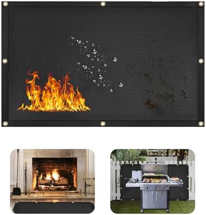 3' X 2' Grill Heat Shield for Deck Railing, Fireproof Heat Shield for Grill by Unknown