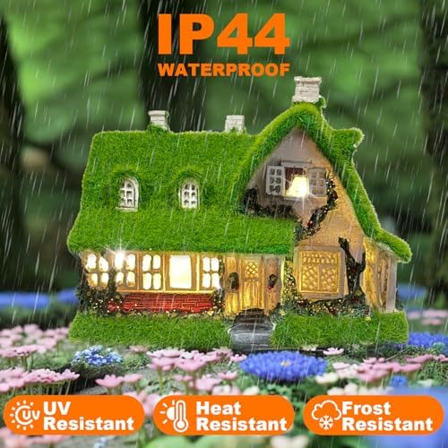 Solar Garden Outdoor Statue Light - Fairy House Lawn Decoration for Patio, Balcony, and Yard - Unique Gift for Any Occasion - Image 4
