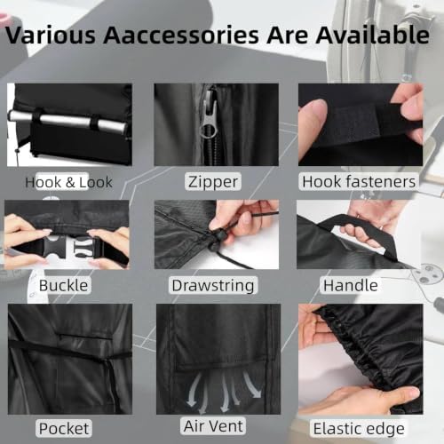 Personalized Outdoor Grill Cover Custom Size/Shape/Color/Accessory - Image 5
