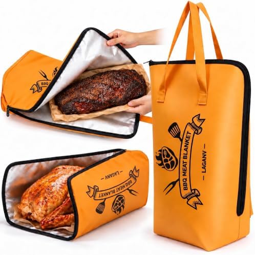 BBQ Blanket for Resting Meat 21 in, Odor-Resistant Meat Resting Bag by Unknown