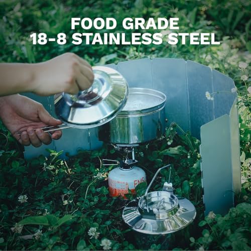Fire-Maple Antarcti Camping Cookware Set Stainless Steel Kettle Pot Set, 1L - Image 4
