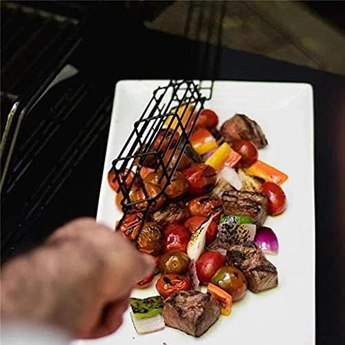 Outset Non-Stick Kabob Grill Basket, Set of 4 19.5" x 2" x 1.5" BBQ Baskets - Image 4