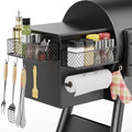 Ormeli 2 Pack Magnetic Storage Bin for Traeger Smoker Grill Caddy with Paper Towel Holder, Grill Basket for Some Models of Traeger/Pit Boss/Z Grill Smoker Accessories, Griddle Caddy for Outdoor by Ormeli