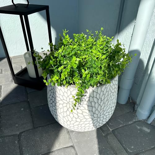 8 Bundles UV Resistant & Non-Fading Artificial Boxwood Shrubs - Fake Greenery Plants for Outdoor Indoor, Farmhouse, Garden, Porch, Patio, Wedding Decoration - Image 5