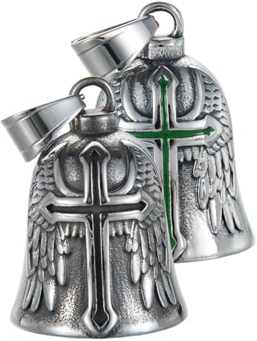 Motorcycle Bell Guardian Angel Gremlin Lucky Charm Gift For Riders by CTZSRGuardianAngelGoodLuckBells