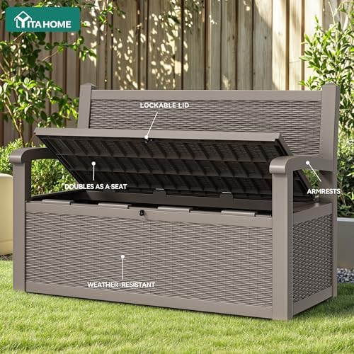 YITAHOME 70 Gallon Deck Bench with Storage - Image 6