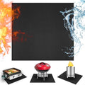 Heat Resistant Mats for Countertop fits Tabletop Grill, 24x24x0.04in, Black by Amerbro