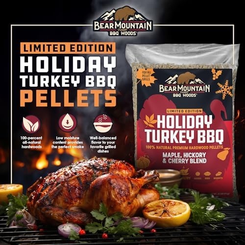 Bear Mountain Maple, Hickory & Cherry Pellets for Smoker & Grill, 20lb Bag - Image 2