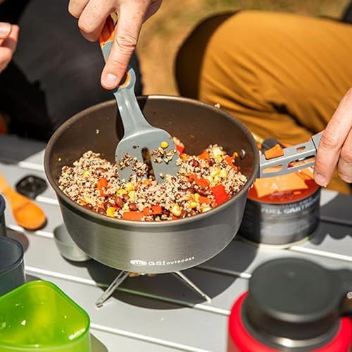 GSI Outdoors Pinnacle Ceramic Backpacker Cookset, Non-Stick Camp Set - Image 7