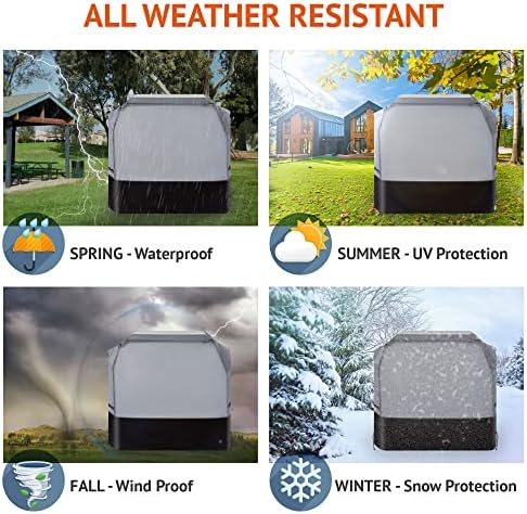 600D Oxford Heavy Duty BBQ Grill Cover 49Wx25Dx43H, Water Resistant - Image 2