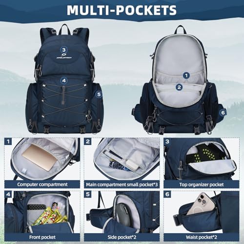 Maelstrom 40L Waterproof Hiking Backpack, Lightweight Travel Daypack - Image 4